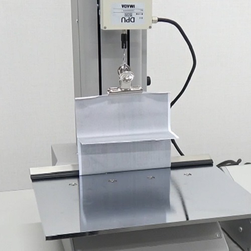 圧着紙のはく離試験治具