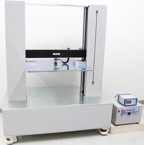 High capacity dual-column motorized test machine for compression test